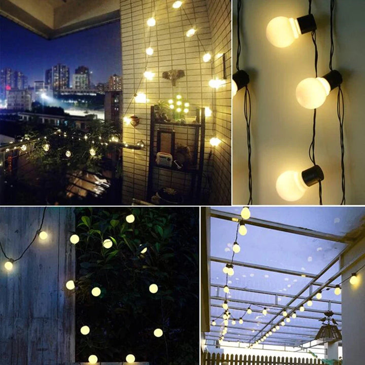 Lisslune | LED Solar String Lights for Outdoor – Eco-Friendly Garden and Terrace Lighting