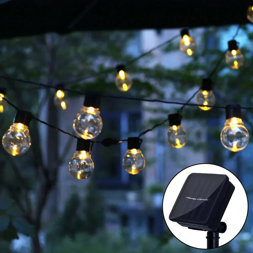 Lisslune | LED Solar String Lights for Outdoor – Eco-Friendly Garden and Terrace Lighting