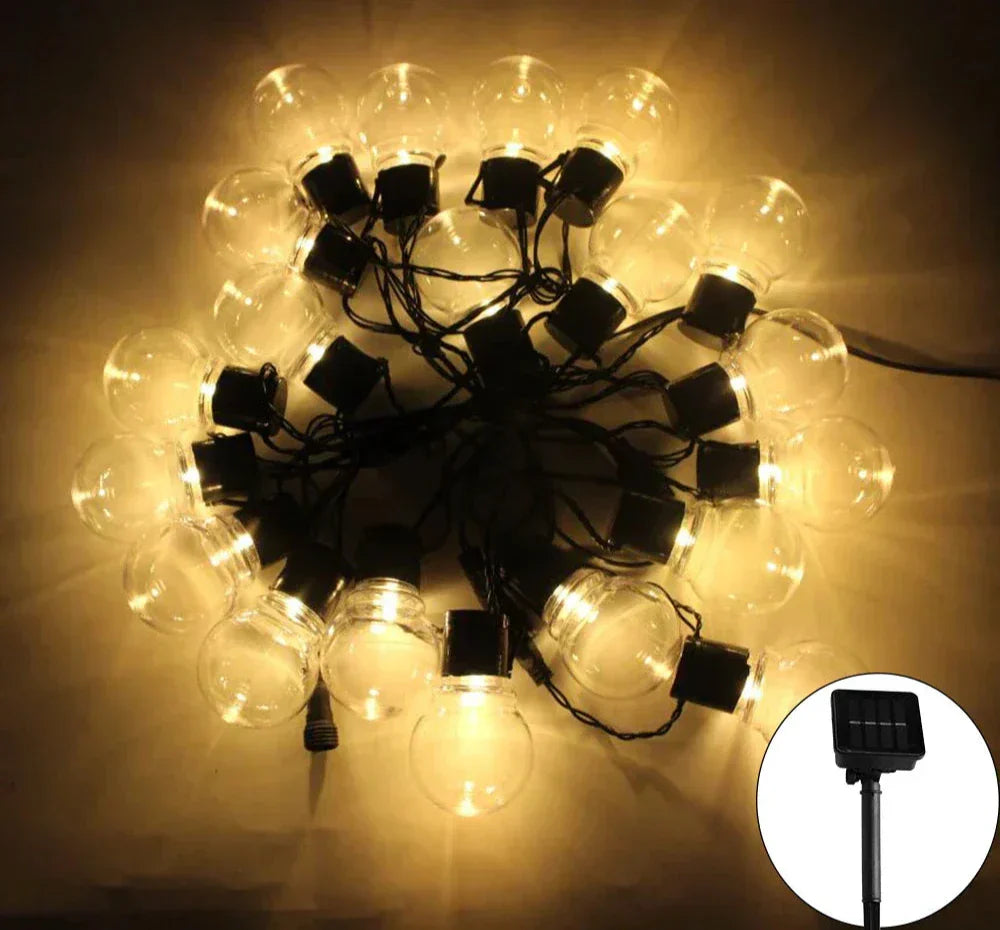 Lisslune | LED Solar String Lights for Outdoor – Eco-Friendly Garden and Terrace Lighting