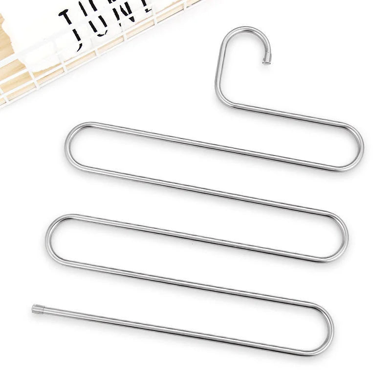 Lisslune | 5-Layer Stainless Steel S-Shape Clothes Hanger