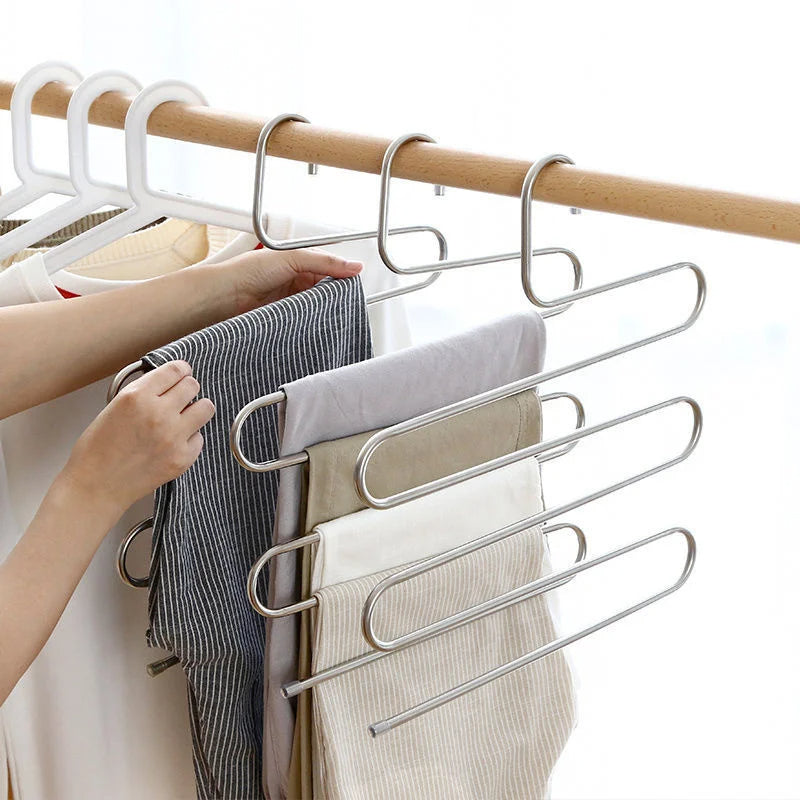 Lisslune | 5-Layer Stainless Steel S-Shape Clothes Hanger
