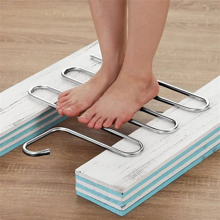 Lisslune | 5-Layer Stainless Steel S-Shape Clothes Hanger