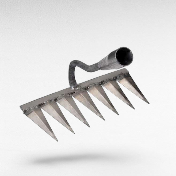 Lisslune | Steel Garden Rake with Durable Steel Tines for Lawn Care and Yard Maintenance