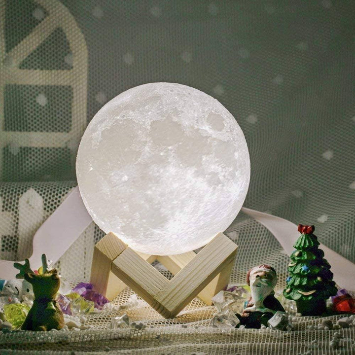 Lisslune | Lunar Moon Light Lamp | Lunar Globe Light with Stand