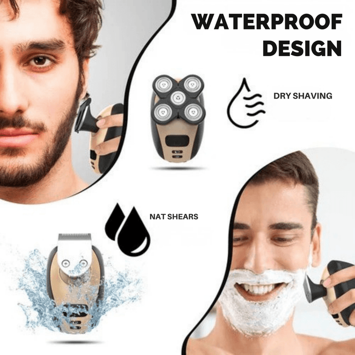 Lisslune | GLIDESONIC – 5-in-1 Grooming Razor for Smooth, Irritation-Free Shaving