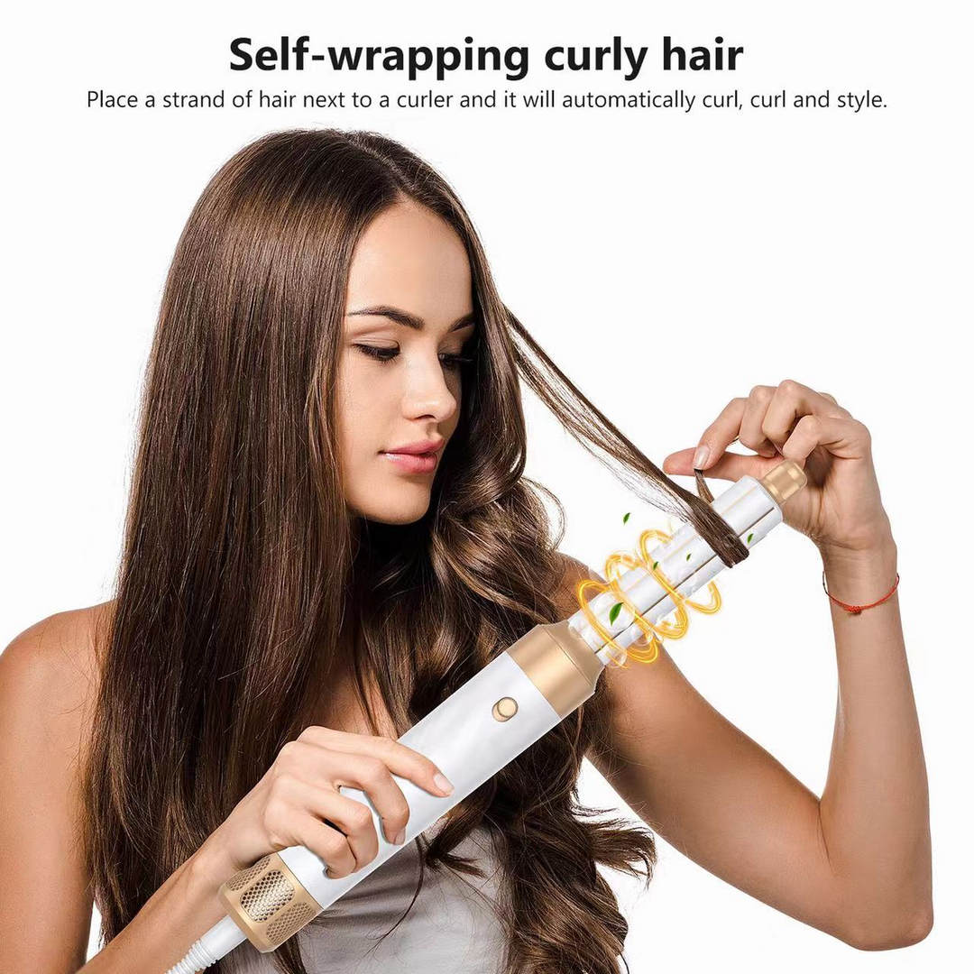 Lisslune | 7-in-1 Airwrap Hair Styler | Multi-Functional Styling Tool for Curls, Waves & Straightening