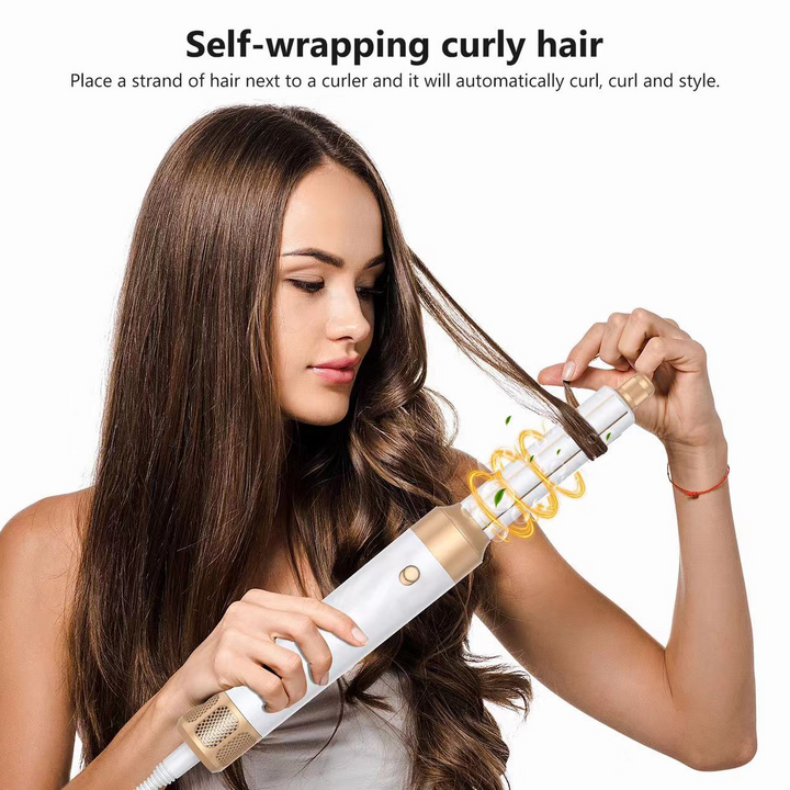Lisslune | 7-in-1 Airwrap Hair Styler | Multi-Functional Styling Tool for Curls, Waves & Straightening