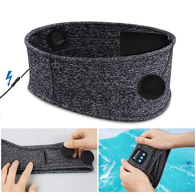 Lisslune | RestRhythm Bluetooth Sleep Mask – Comfortable Music Mask for Relaxation and Sleep