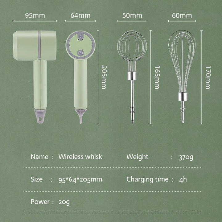 Lisslune | 3in1 Pastel Rechargeable Automatic Kitchen Blender