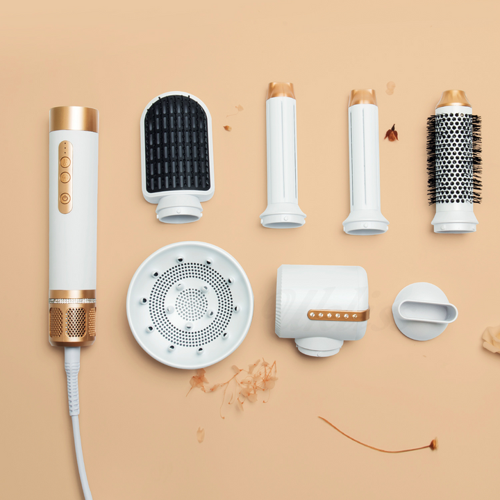 Lisslune | 7-in-1 Airwrap Hair Styler | Multi-Functional Styling Tool for Curls, Waves & Straightening