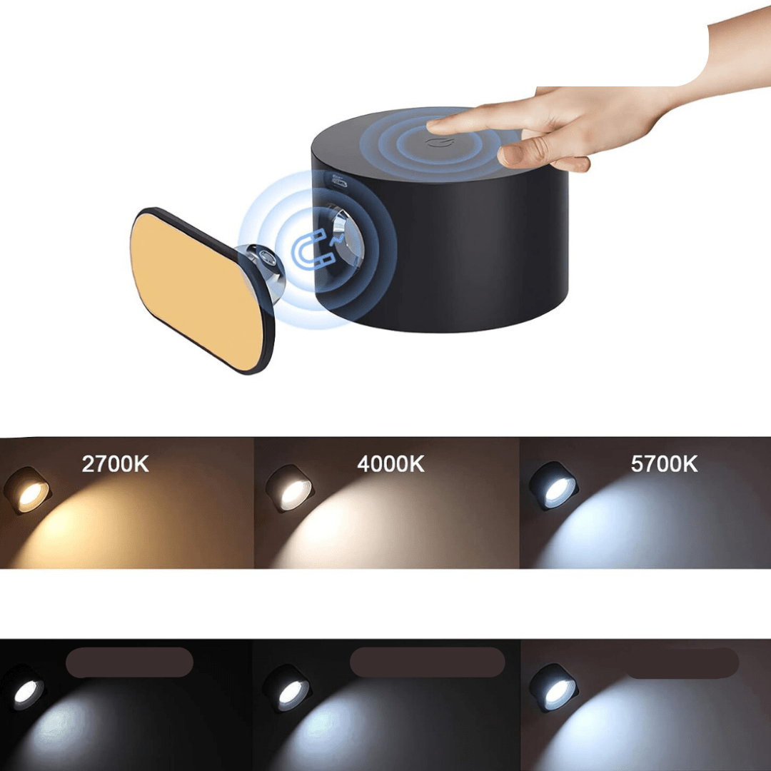 Lisslune | FlexiLamp – Cordless rechargeable 360° wall lamp