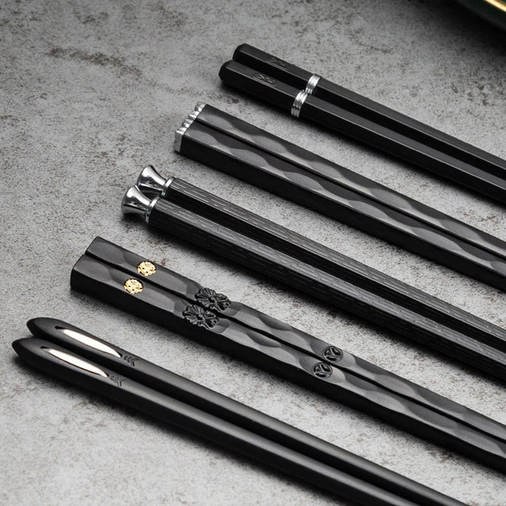 Lisslune | DineLux – Luxurious Chopstick Set with Refined Designs (5 Pairs)