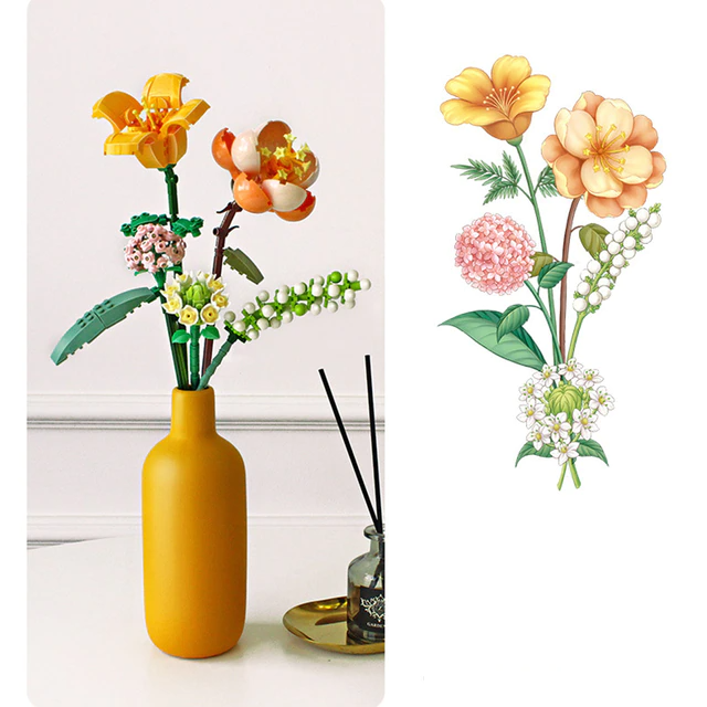Lisslune | FloraBloom - 3D Flower Bouquet for Calm Spaces