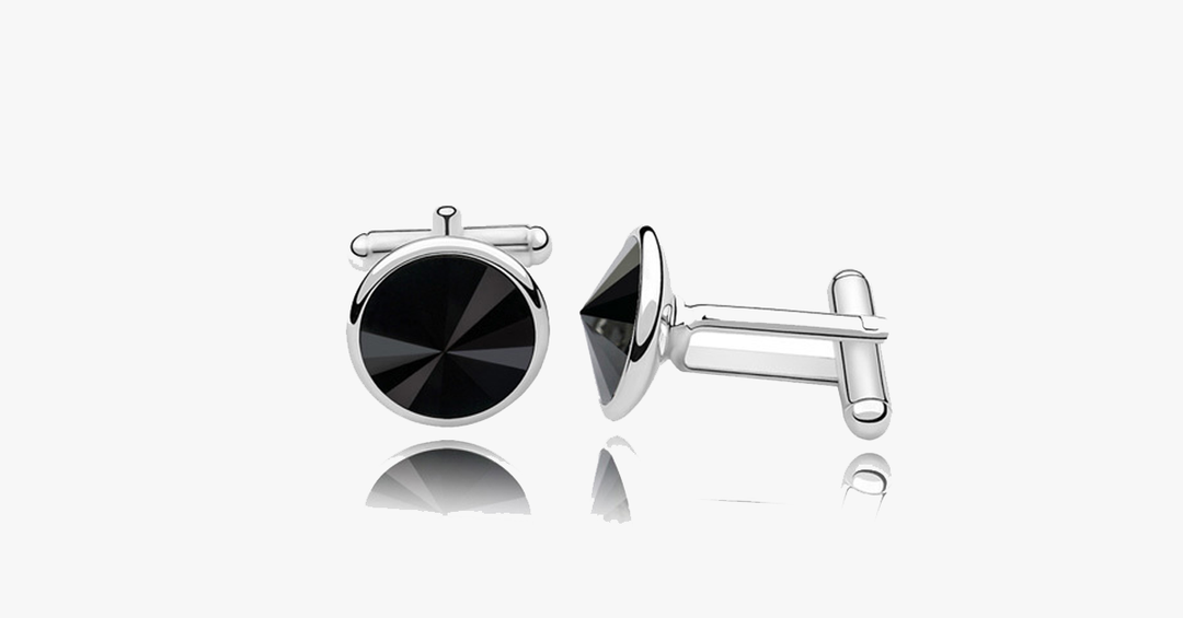 Lisslune | Platinum Rhinestone Cufflink