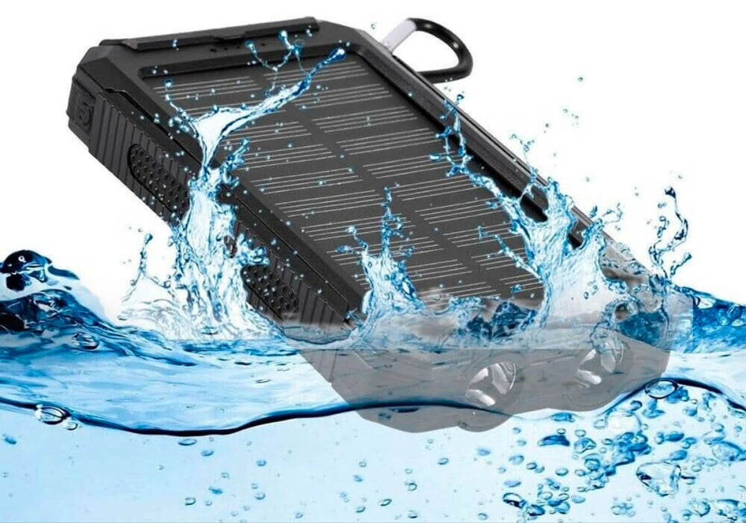 Lisslune | Waterproof Solar Power Bank with LED Flashlight