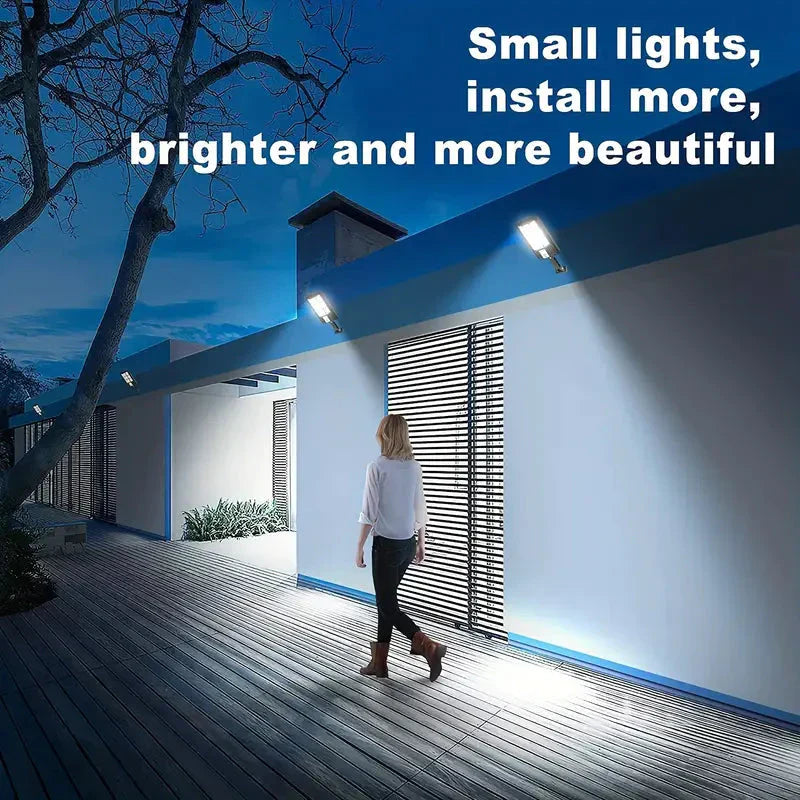 Lisslune | 5000LM Solar Floodlight Twilight to Dawn, Solar Powered Outdoor Lights with Security Motion Sensor