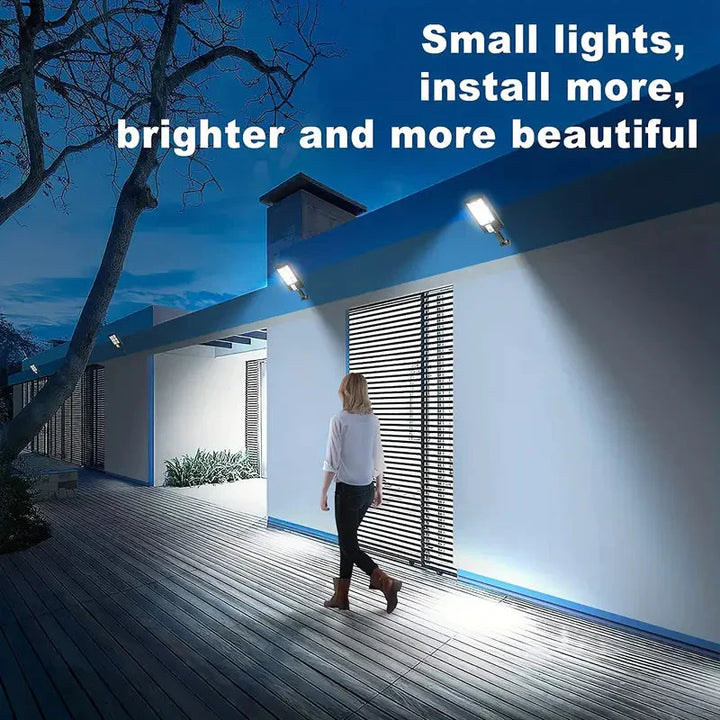 Lisslune | 5000LM Solar Floodlight Twilight to Dawn, Solar Powered Outdoor Lights with Security Motion Sensor
