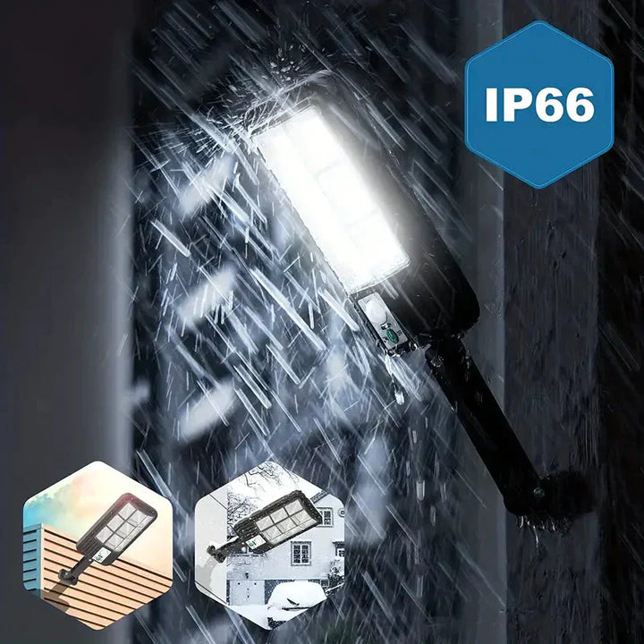 Lisslune | 5000LM Solar Floodlight Twilight to Dawn, Solar Powered Outdoor Lights with Security Motion Sensor