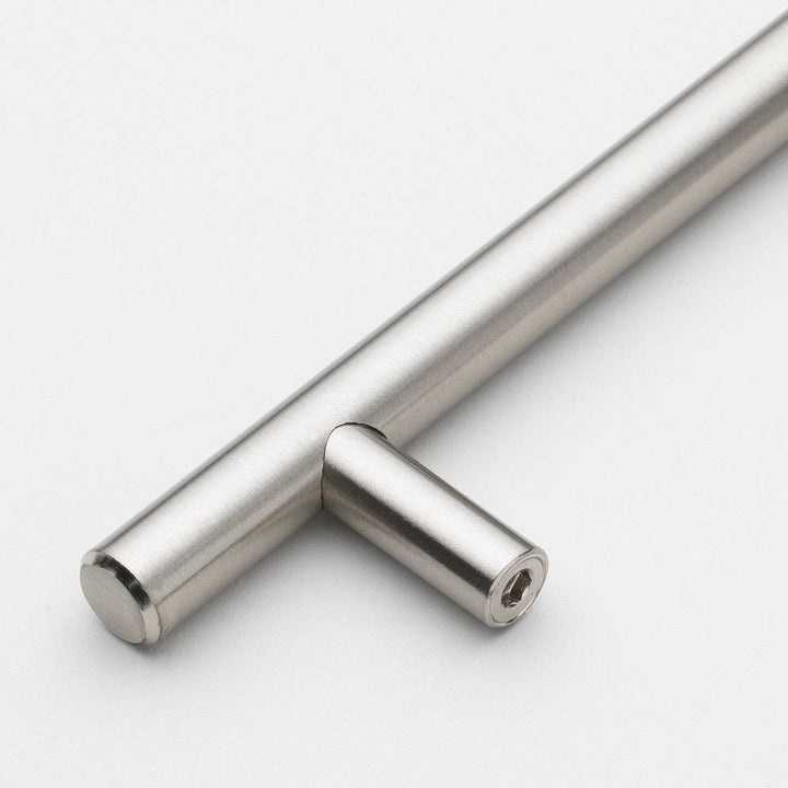 Lisslune | Brushed Nickel Modern Stainless Steel Drawer Hardware T-Bar Handles