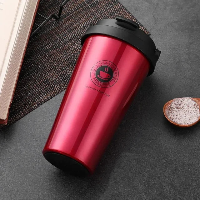 Lisslune | WarmCold Insulation Cup – Stainless Steel Travel Mug 500 ml with Slide Lid