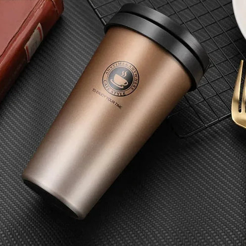 Lisslune | WarmCold Insulation Cup – Stainless Steel Travel Mug 500 ml with Slide Lid