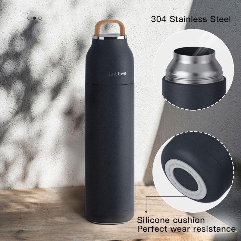 Lisslune | Insulated Stainless Steel Water Bottle - 500ml/17oz Travel Companion