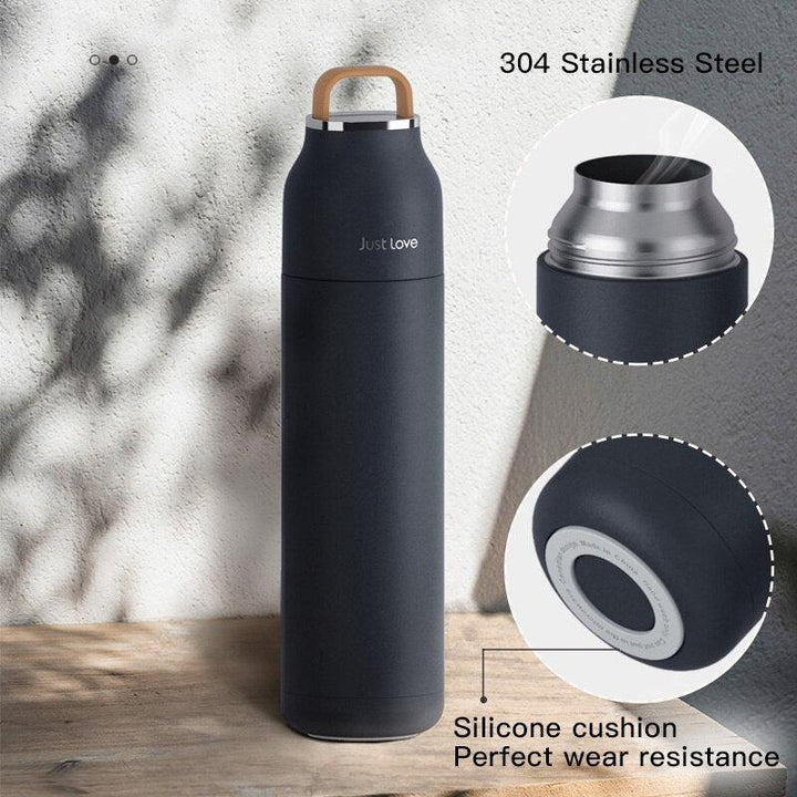 Lisslune | Insulated Stainless Steel Water Bottle - 500ml/17oz Travel Companion