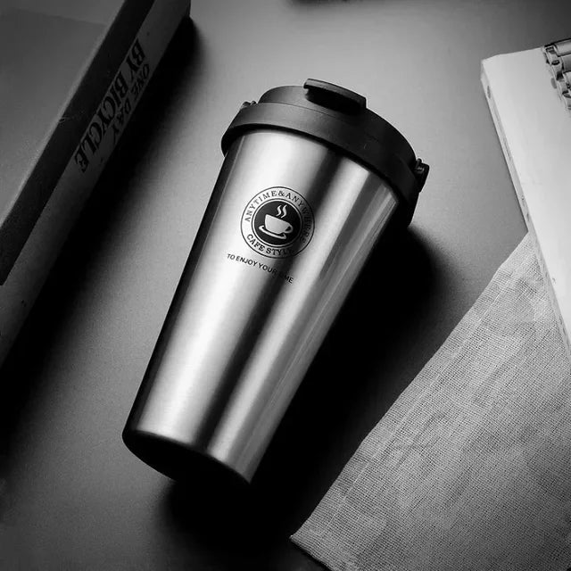 Lisslune | WarmCold Insulation Cup – Stainless Steel Travel Mug 500 ml with Slide Lid