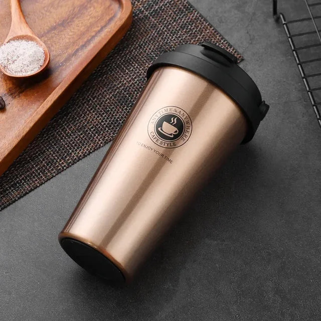 Lisslune | WarmCold Insulation Cup – Stainless Steel Travel Mug 500 ml with Slide Lid