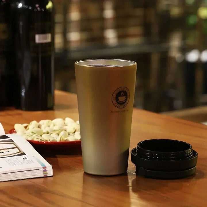 Lisslune | WarmCold Insulation Cup – Stainless Steel Travel Mug 500 ml with Slide Lid