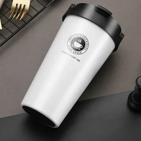 Lisslune | WarmCold Insulation Cup – Stainless Steel Travel Mug 500 ml with Slide Lid