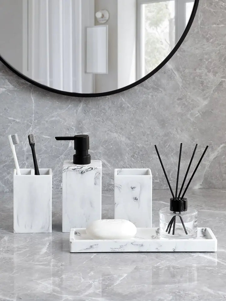 Lisslune | Set of Accessories Marble Pattern