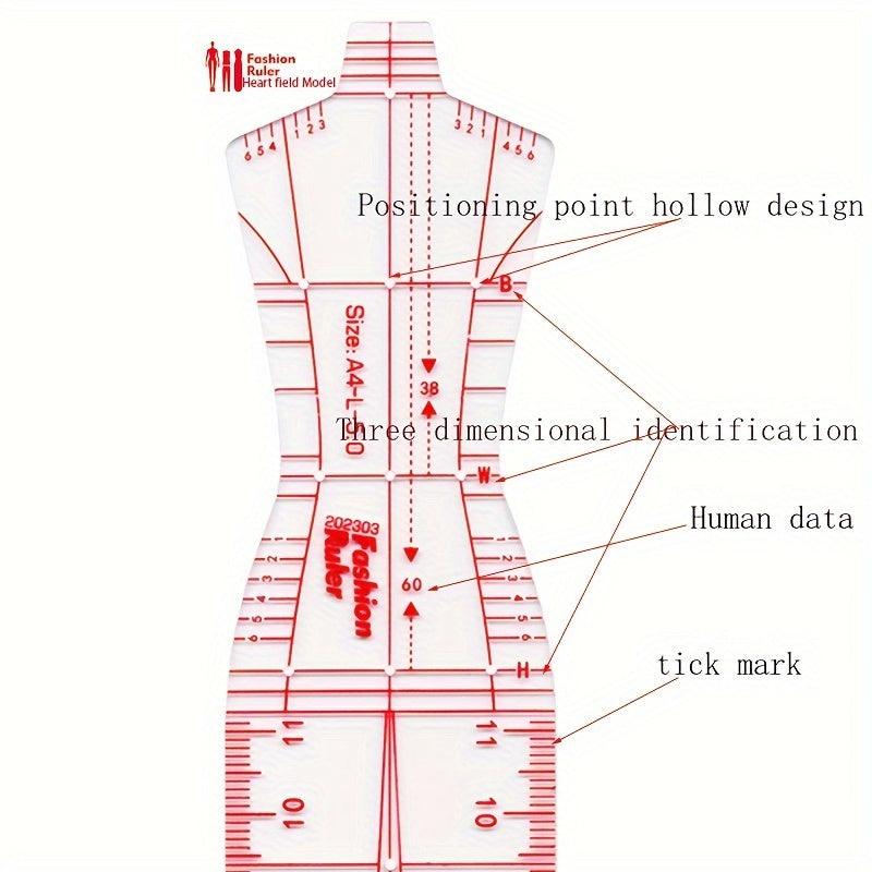 Lisslune | Fashion Designer's Acrylic Sketch Line - Ultimate Guide for Human Figures and Clothing Designs