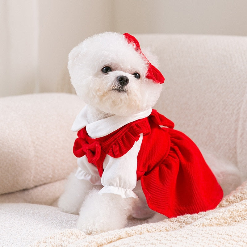 Lisslune | Puppy Bow Dress Set