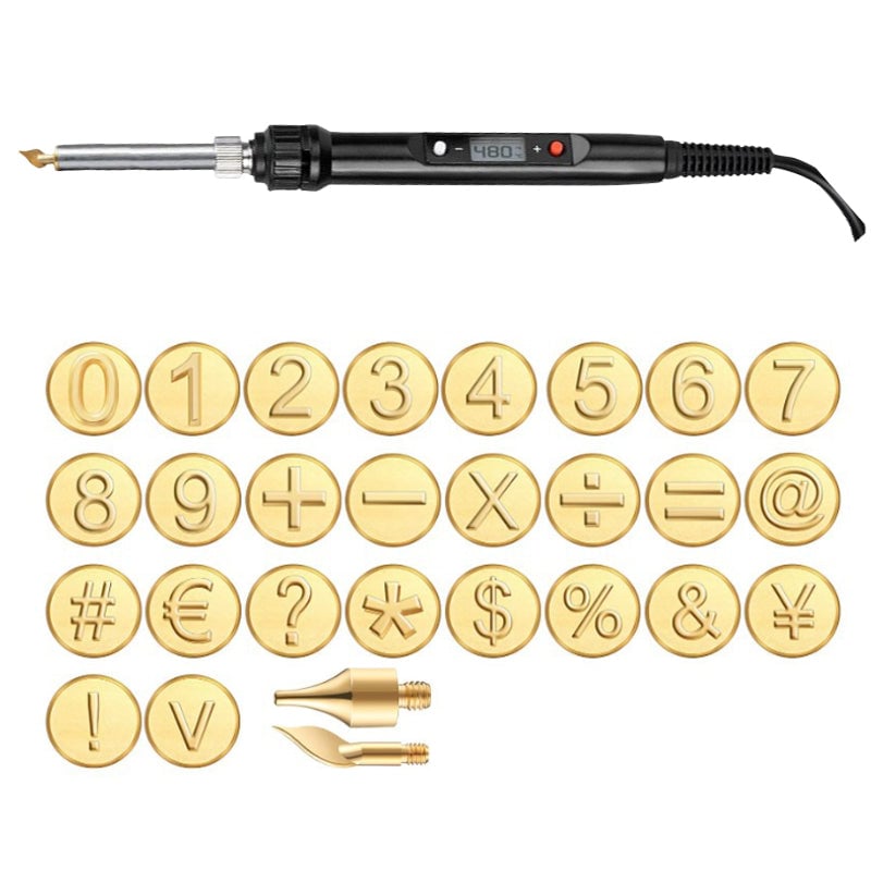 Lisslune | 26 Letters Copper Mold —DIY Wood Burning/Carving Set