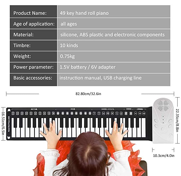 Lisslune |  Hand Roll Portable Piano