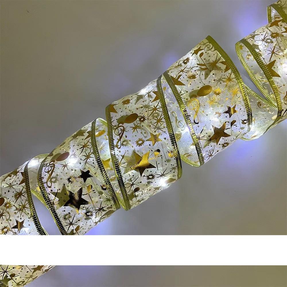 Lisslune | Magical Silk Ribbon Fairy Lights: Light Up Your Christmas Wonderland