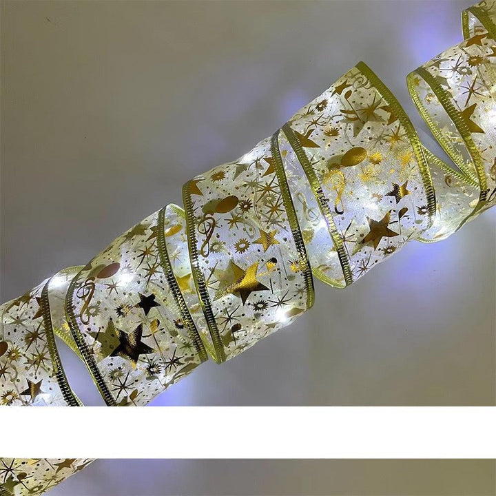 Lisslune | Magical Silk Ribbon Fairy Lights: Light Up Your Christmas Wonderland