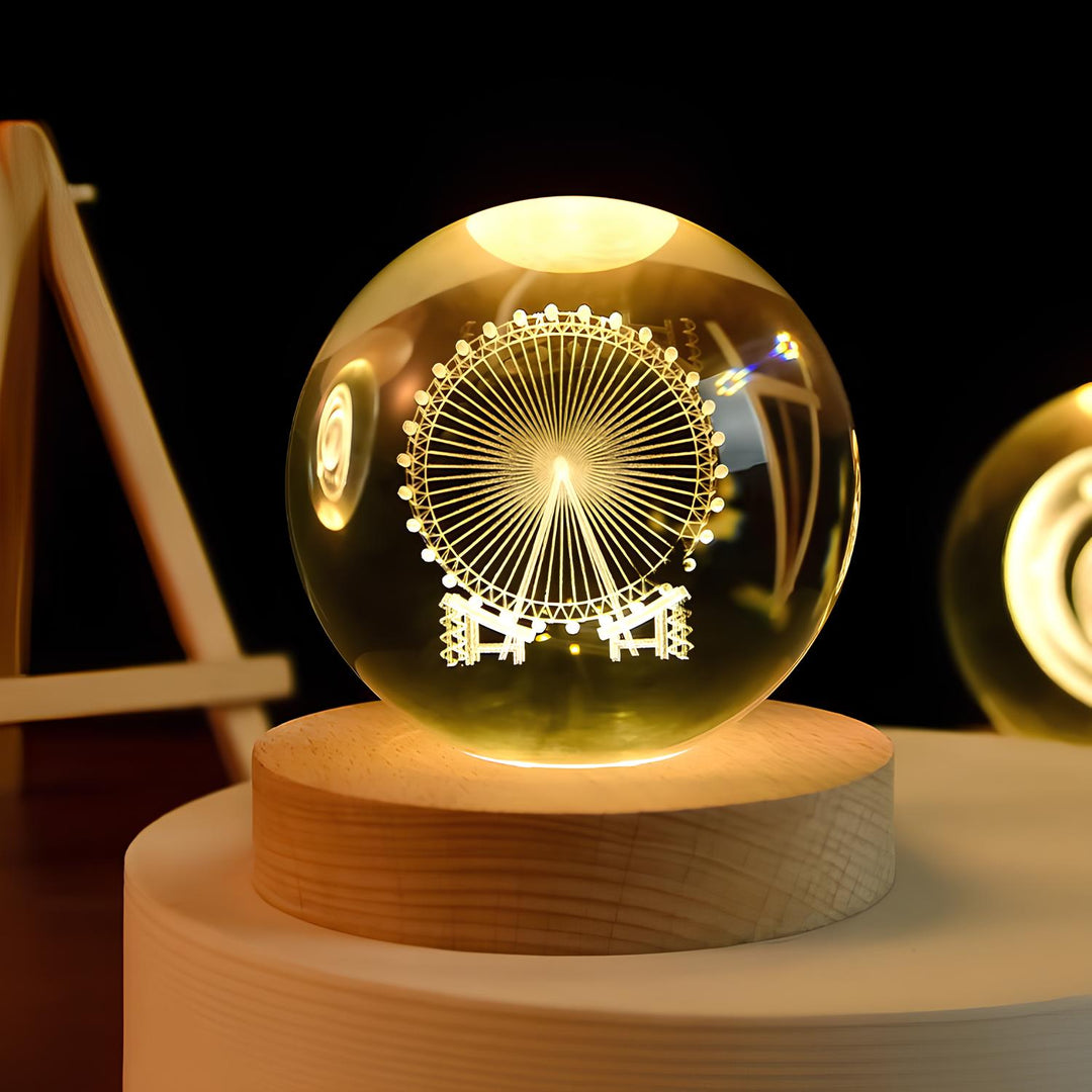 Lisslune | SolarSphere – Crystal Solar System with LED Lighting | Educational & Decorative Gift