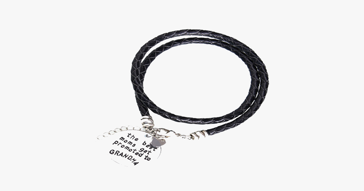 Lisslune | The best mothers are promoted to grandma - Hand-stamped bracelets