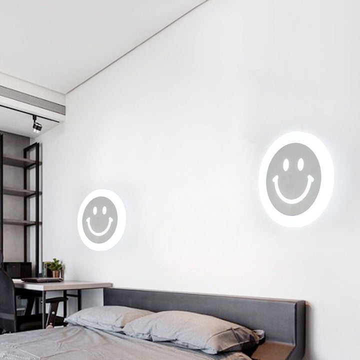 Skørter | Smiley Face LED Wall lamp Ultra-thin Acrylic layered LED wall lighting in Warm/White light