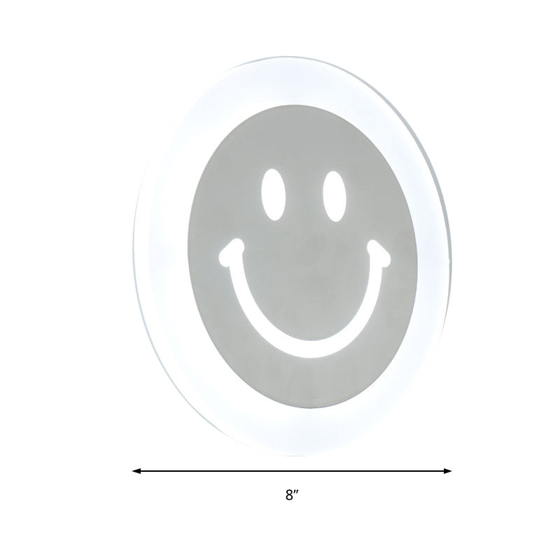 Skørter | Smiley Face LED Wall lamp Ultra-thin Acrylic layered LED wall lighting in Warm/White light