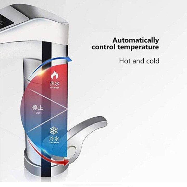 Lisslune | Electric Instant Hot Water Tap with Built-In Heater & LED Temperature Display – Kitchen & Bathroom