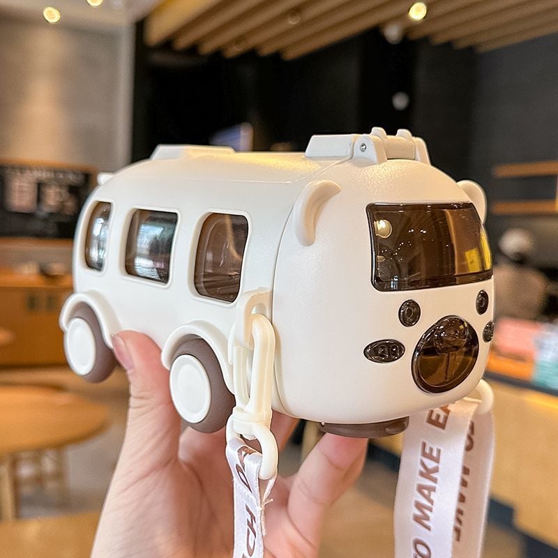 Lisslune | Portable Water Cup in Bus Shape with Strap(16.9 Oz)