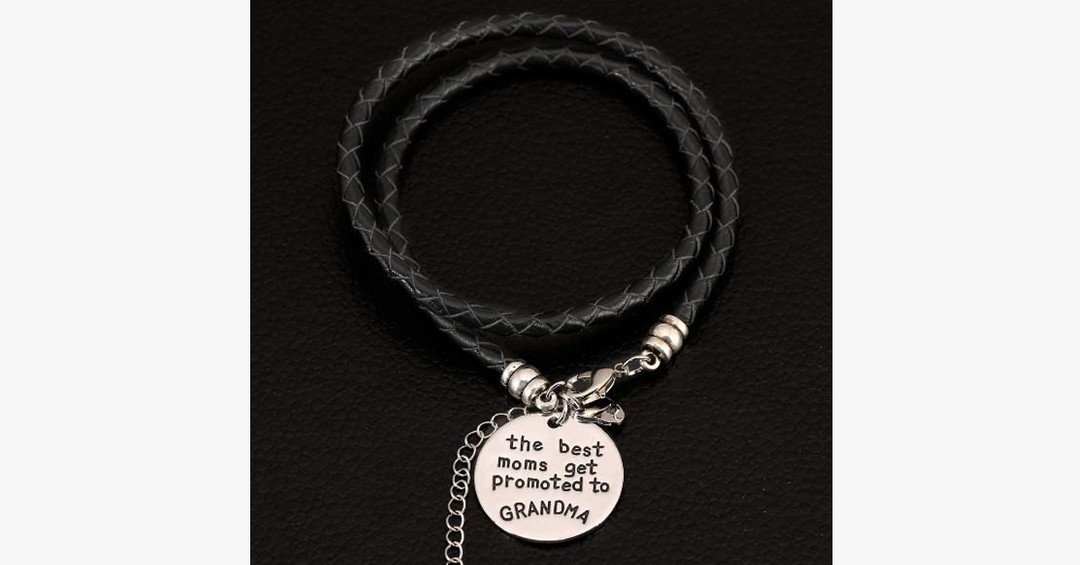 Lisslune | The best mothers are promoted to grandma - Hand-stamped bracelets