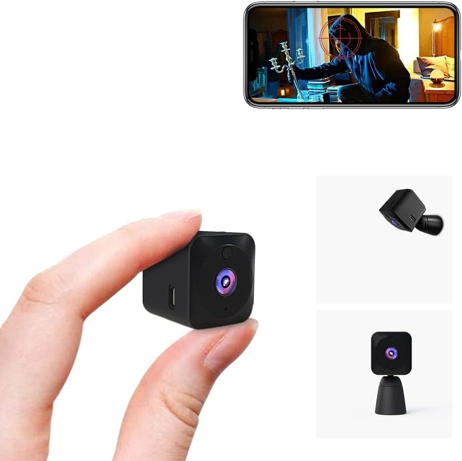 Lisslune | Mini Security Camera 4K WiFi Hidden Indoor Cam with Night Vision