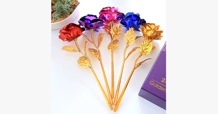 Lisslune | 24K Always Gold Plated Rose - Various Colors