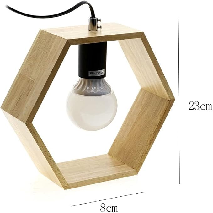 Lisslune | ModernMinimal - Geometric Wooden Accent Lamps