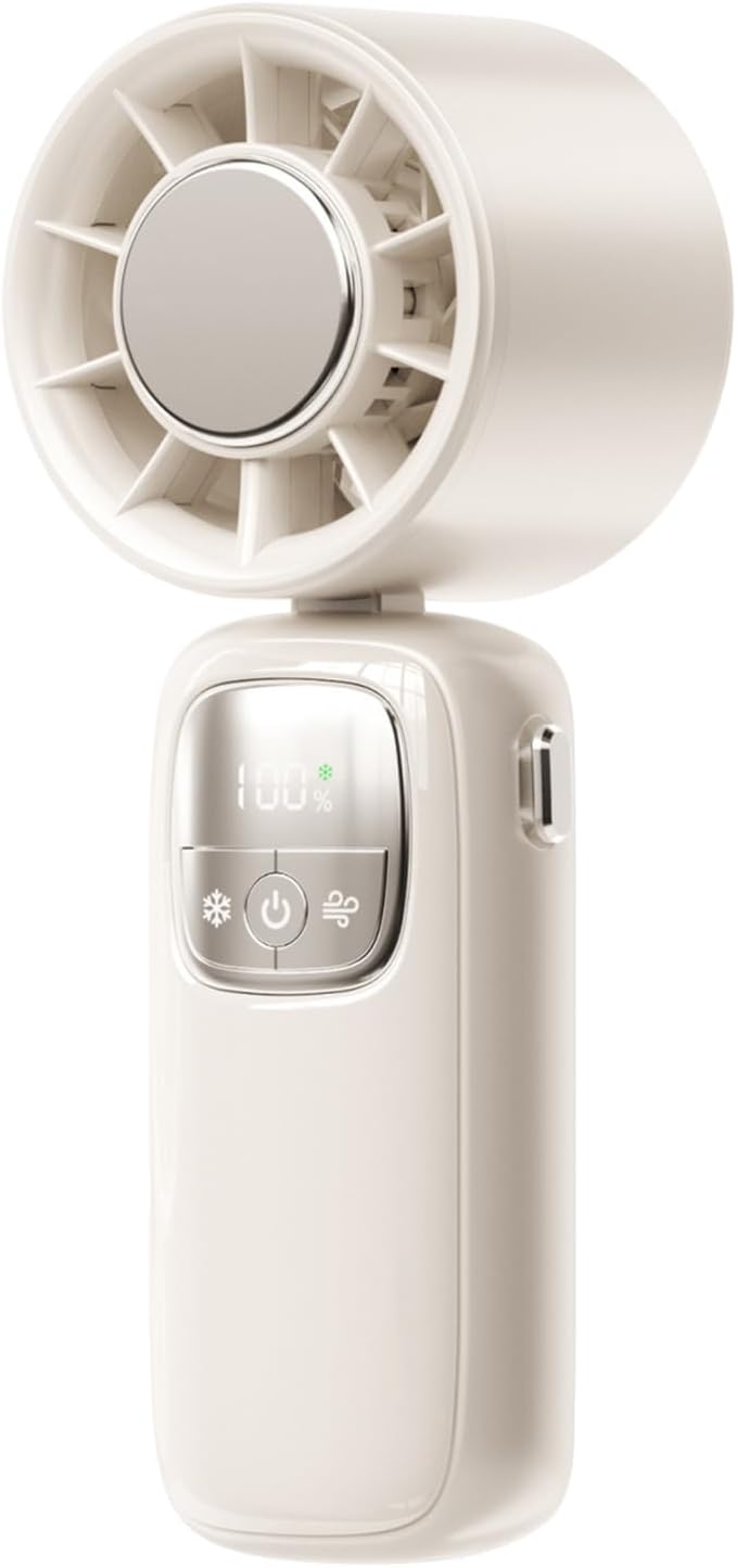 Lisslune | Portable Foldable Handheld Fan with LED Display 100 Speeds