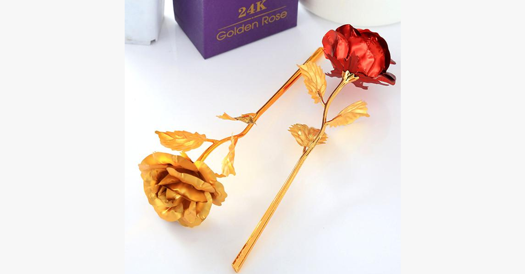 Lisslune | 24K Always Gold Plated Rose - Various Colors